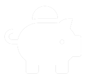 Animated piggy bank icon