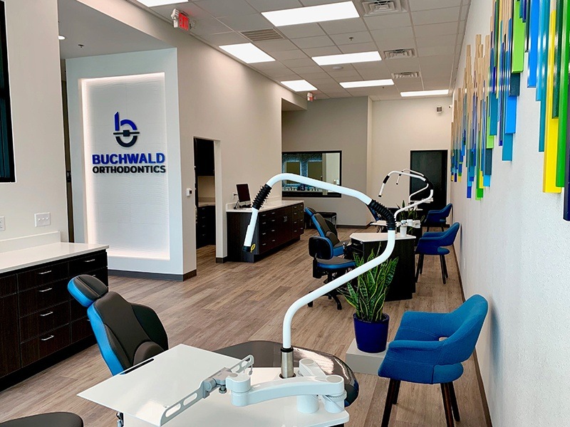 Welcoming dental office reception desk