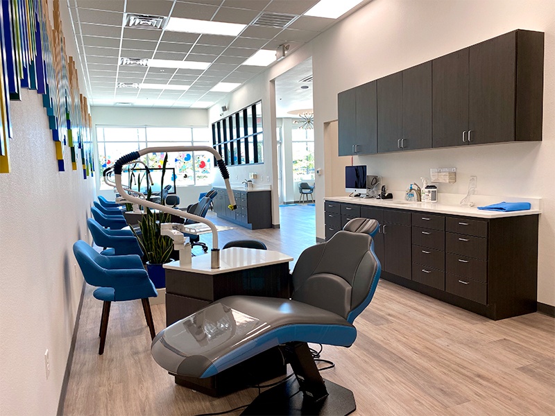 Dental exam chair